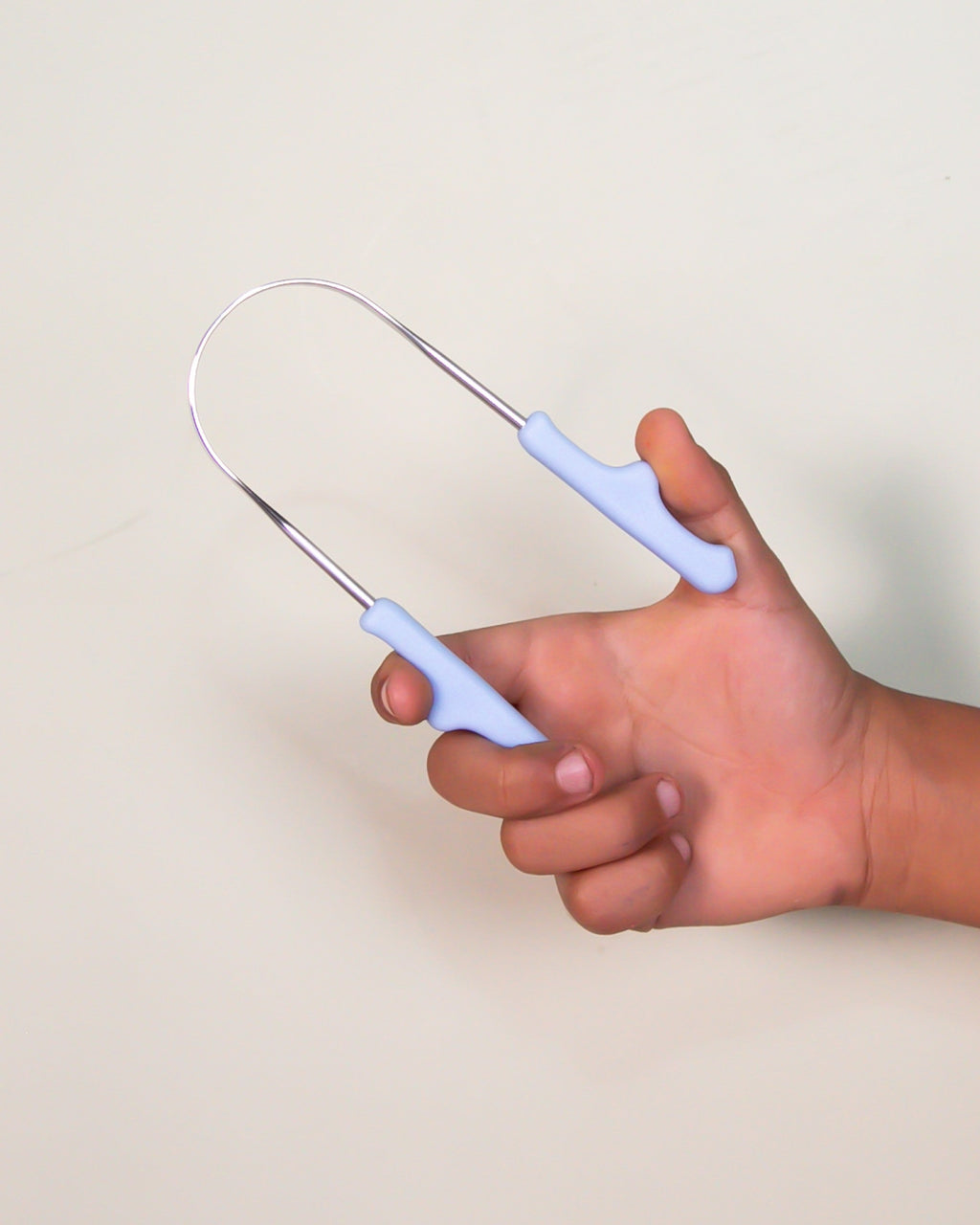 Raspador de Língua Pequeno Azul - para Crianças