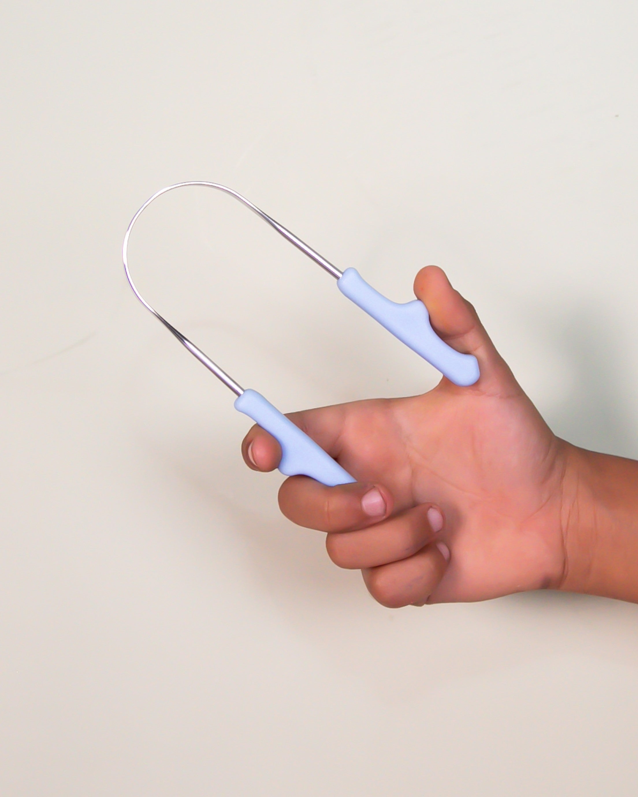 Raspador de Língua Pequeno Azul - para Crianças