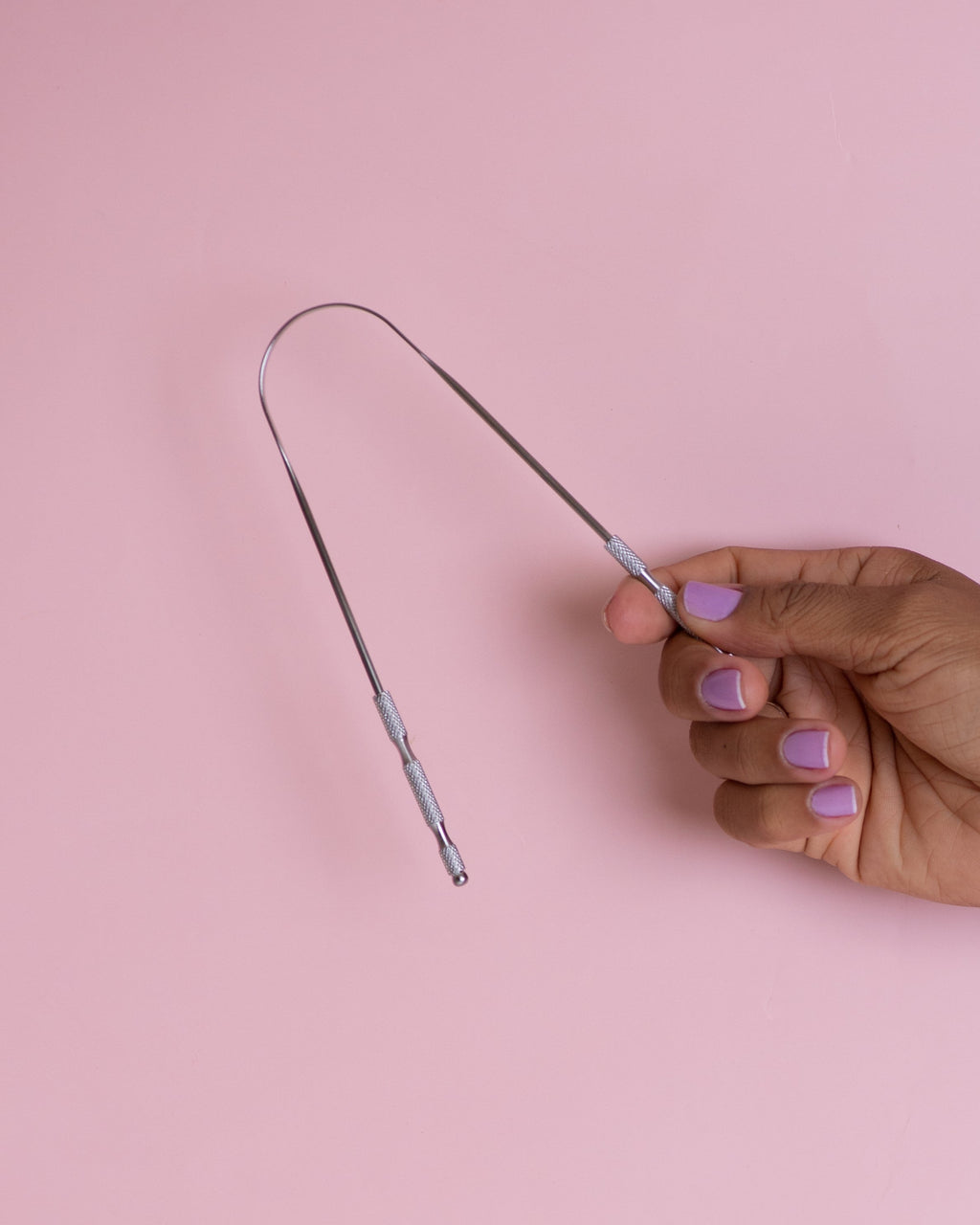 Raspador de Língua Inox Premium - Cor Prata