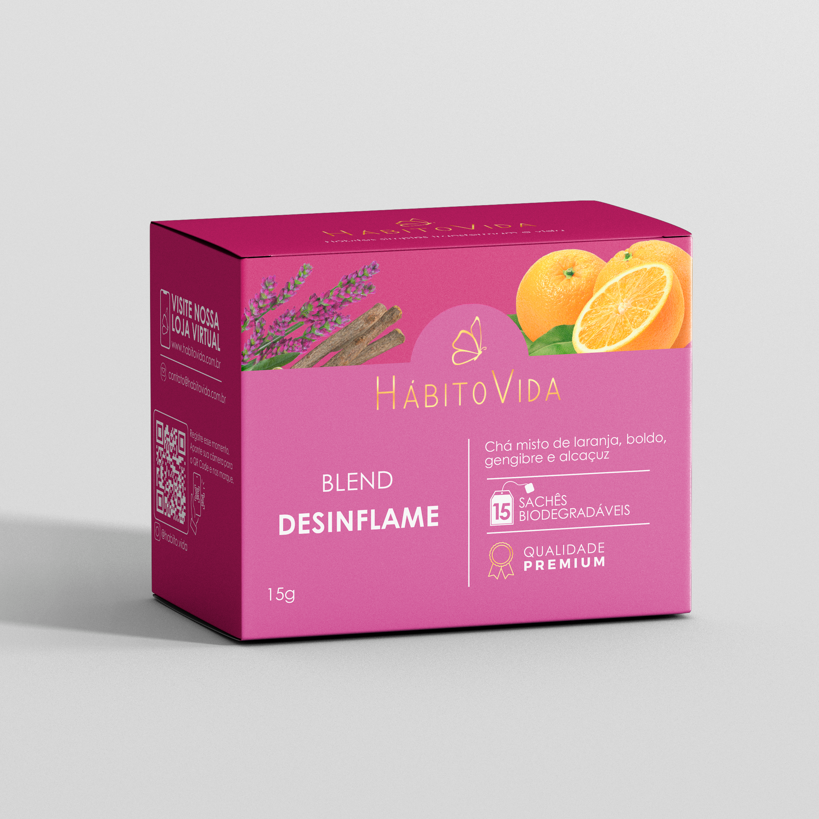 Blend de Chá Desinflame - 15 Sachês