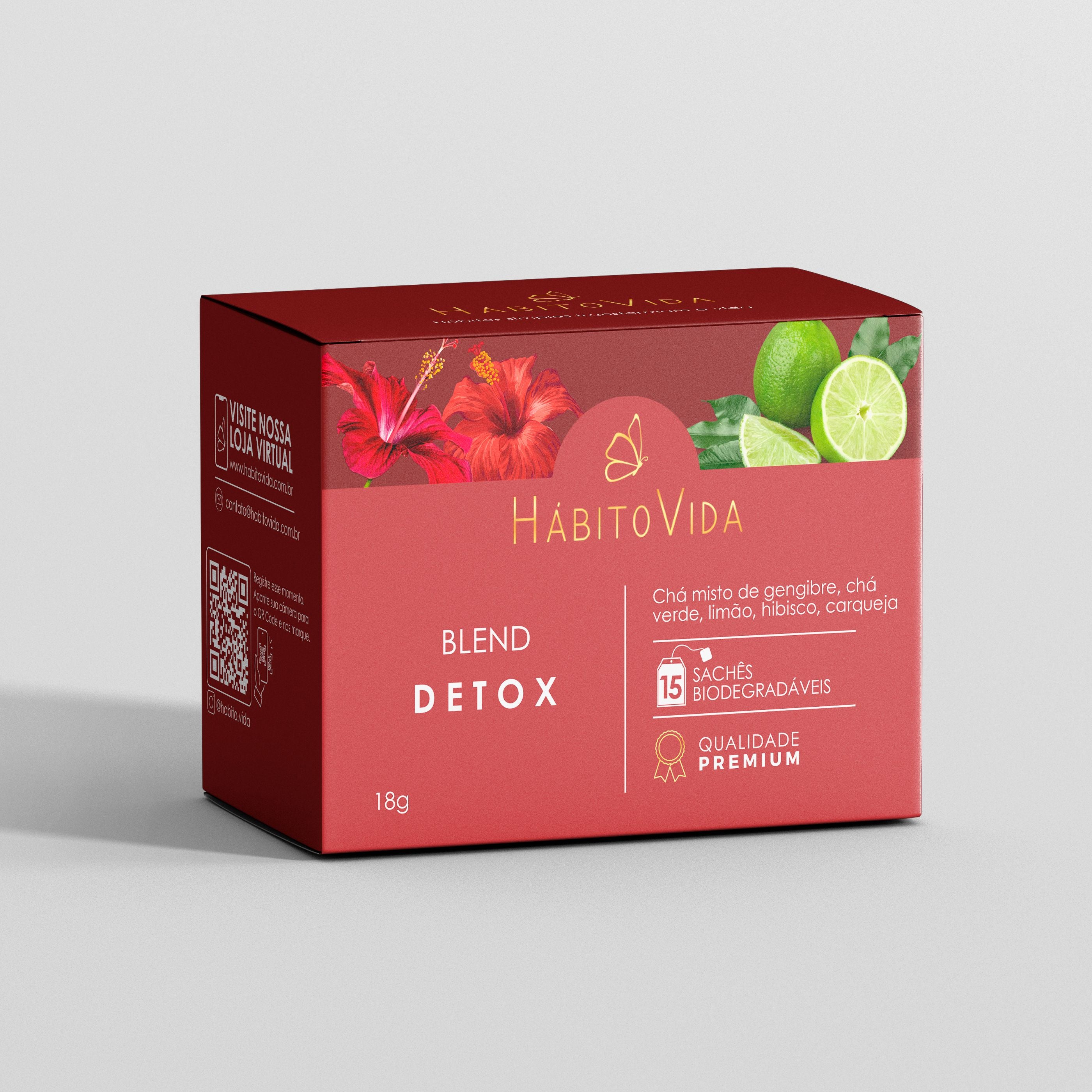 Blend de Chá Detox - 15 Sachês