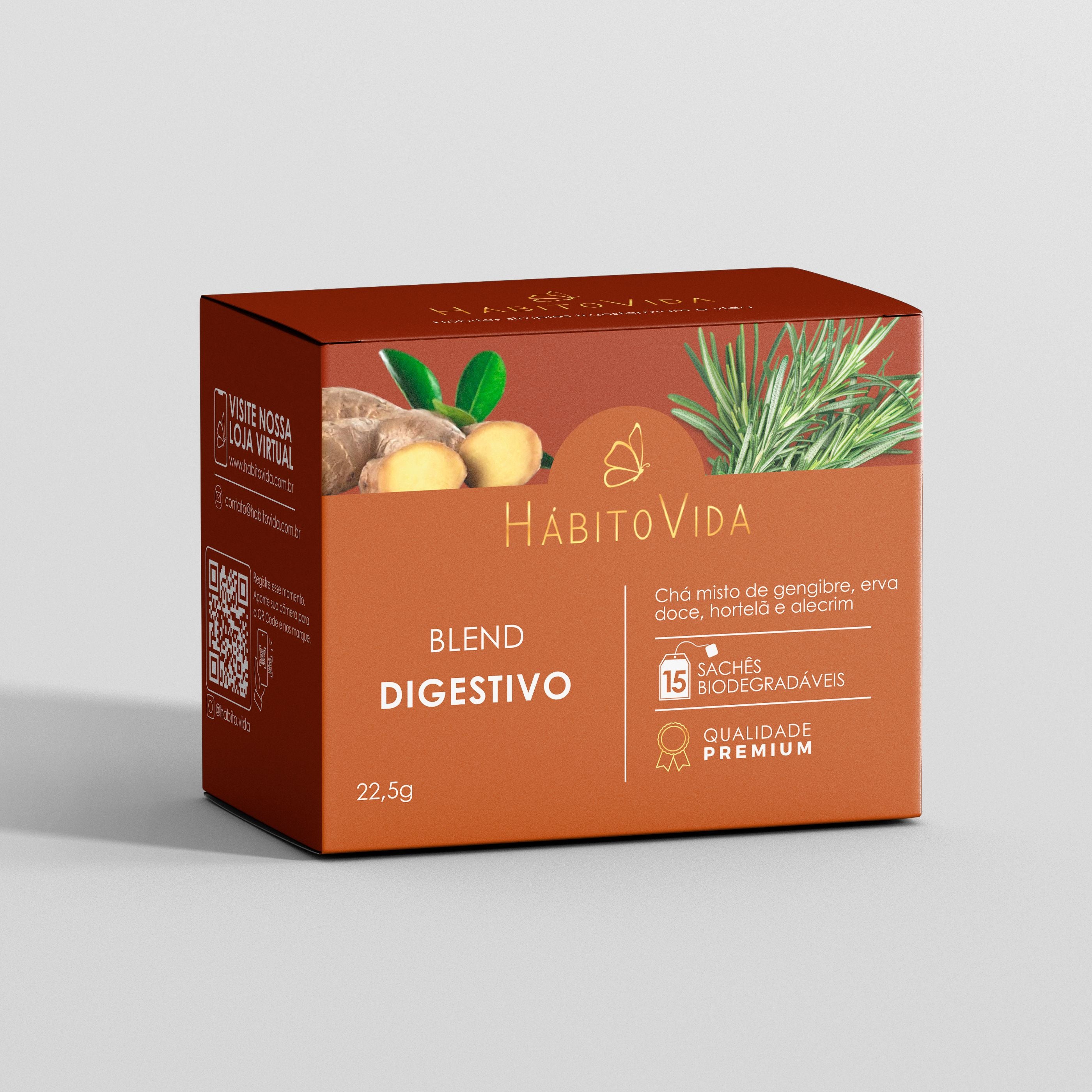 Blend de Chá Digestivo - 15 Sachês