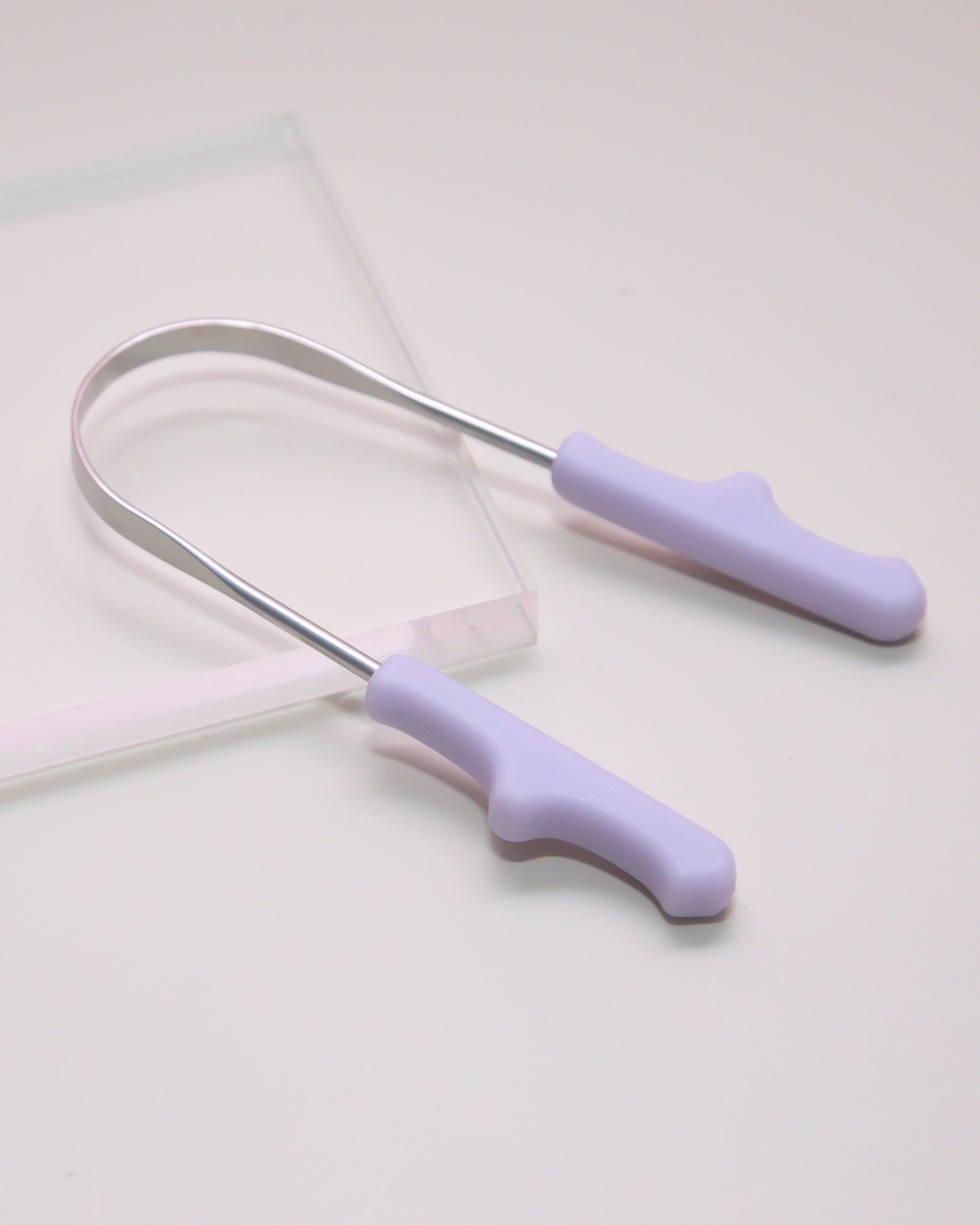 Raspador de Língua Pequeno Roxo - para Crianças